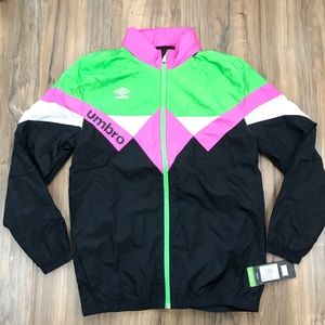 Umbro Retro Nylon Men's Windbreaker Jacket size M